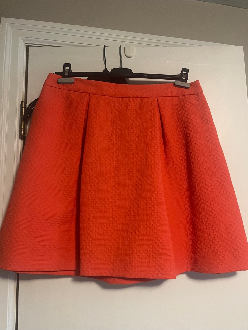 Trina Turk Textured Orange Skirt